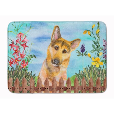 Carolines Treasures German Shepherd No. 2 Spring Machine Washable Memory Foam Mat CK1273RUG